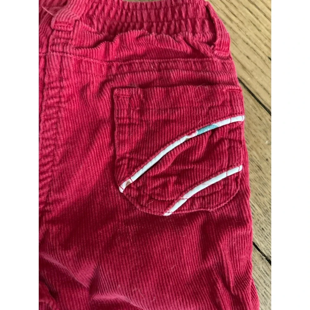 Janie and Jack Fuschia Corduroy Pants Baby Girls 3-6 Months Wide Leg Y2K